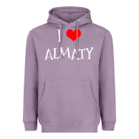 Lavender i love almaty city Heavyweight Hoodie - artisFamous