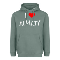 Sage i love almaty city Heavyweight Hoodie - artisFamous