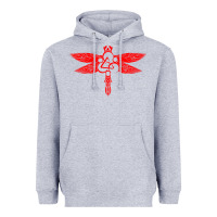 Heather Grey coheed and cambria dragonfly Heavyweight Hoodie - artisFamous