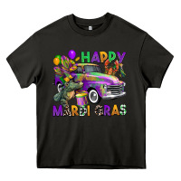 Asphalt happy mardi gras truck Heavy Core Tee - CowGirlArtShop