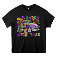 Black happy mardi gras truck Heavy Core Tee - CowGirlArtShop