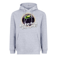 Heather Grey rocket from the tombs Heavyweight Hoodie - artisFamous