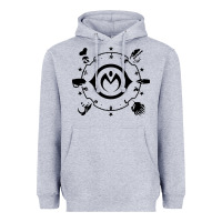 Heather Grey jojo   morioh stands Heavyweight Hoodie - artisFamous