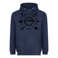 Navy jojo   morioh stands Heavyweight Hoodie - artisFamous