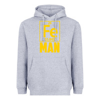 Heather Grey fe man funny superhero for halloween Heavyweight Hoodie - artisFamous