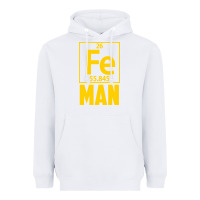 White fe man funny superhero for halloween Heavyweight Hoodie - artisFamous