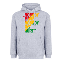 Heather Grey nobody move nobody get hurt Heavyweight Hoodie - artisFamous