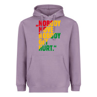 Lavender nobody move nobody get hurt Heavyweight Hoodie - artisFamous