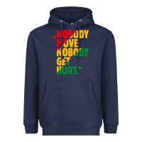 Navy nobody move nobody get hurt Heavyweight Hoodie - artisFamous