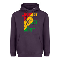 Plum nobody move nobody get hurt Heavyweight Hoodie - artisFamous