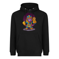 Black cartoons super hero Strong Hands Heavyweight Hoodie - artisFamous