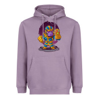 Lavender cartoons super hero Strong Hands Heavyweight Hoodie - artisFamous