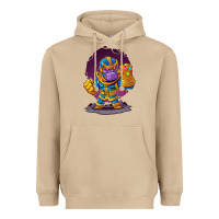 Mushroom cartoons super hero Strong Hands Heavyweight Hoodie - artisFamous