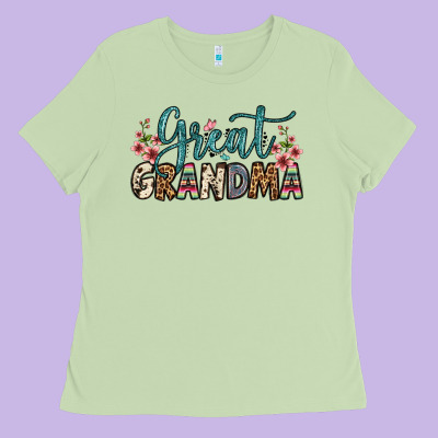 Great Grandma Ladies Tee Designed By Oliviacreatesart