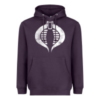 Plum vintage cobra symbol Heavyweight Hoodie - artisFamous