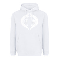 White vintage cobra symbol Heavyweight Hoodie - artisFamous
