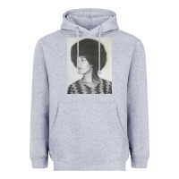 Heather Grey angela davis speaking Heavyweight Hoodie - artisFamous