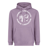Lavender animal liberation Heavyweight Hoodie - artisFamous