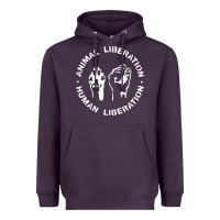 Plum animal liberation Heavyweight Hoodie - artisFamous