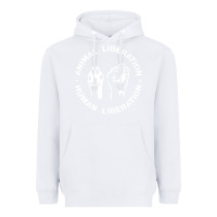White animal liberation Heavyweight Hoodie - artisFamous