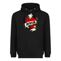 Black jesus love Heavyweight Hoodie - artisFamous