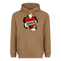 Toasted Coconut jesus love Heavyweight Hoodie - artisFamous
