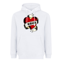 White jesus love Heavyweight Hoodie - artisFamous