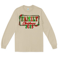 Mushroom Family Christmas 2023 Long Sleeve Tee - FaDigitalArtStudio