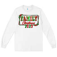 White Family Christmas 2023 Long Sleeve Tee - FaDigitalArtStudio