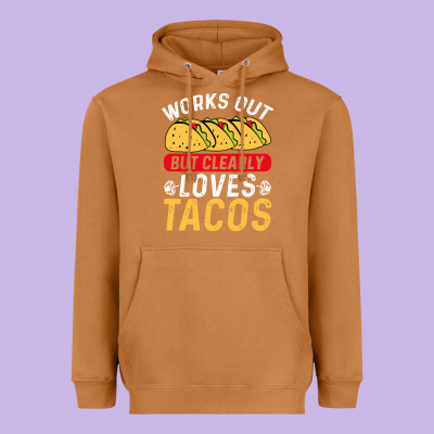 Tacos Work Out Gym Gift Classic Heavyweight Hoodie Designed By Artisfamous