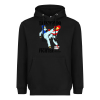 Black taekwondo sport art Heavyweight Hoodie - artisFamous