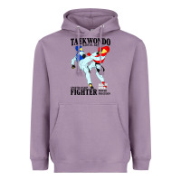 Lavender taekwondo sport art Heavyweight Hoodie - artisFamous