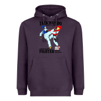 Plum taekwondo sport art Heavyweight Hoodie - artisFamous