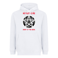 White shout at the devil Heavyweight Hoodie - artisFamous