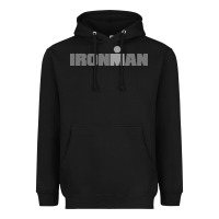 Black Ironman Heavyweight Hoodie - artisFamous