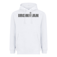 White Ironman Heavyweight Hoodie - artisFamous
