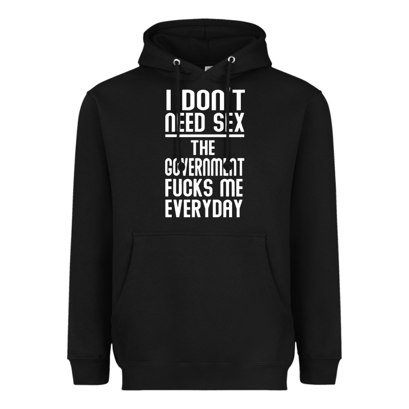 The Government Fucks Me Everyday Heavyweight Hoodie by artisFamous | Teevron