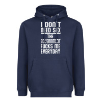 Navy the government fucks me everyday Heavyweight Hoodie - artisFamous