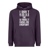 Plum the government fucks me everyday Heavyweight Hoodie - artisFamous