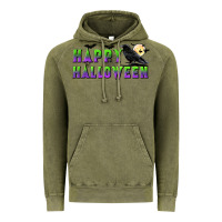 Vintage Olive happy halloween Vintage Hoodie - BundleAndBundleShop