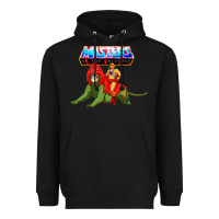 Black he man and battle cat Heavyweight Hoodie - artisFamous