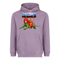 Lavender he man and battle cat Heavyweight Hoodie - artisFamous
