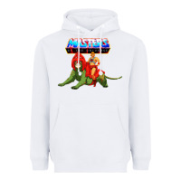 White he man and battle cat Heavyweight Hoodie - artisFamous