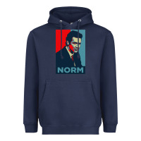 Navy norm macdonald comedian Heavyweight Hoodie - artisFamous