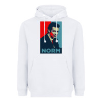 White norm macdonald comedian Heavyweight Hoodie - artisFamous
