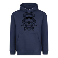 Navy dude the big lebowski Heavyweight Hoodie - artisFamous