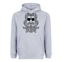 Heather Grey dude the big lebowski Heavyweight Hoodie - artisFamous