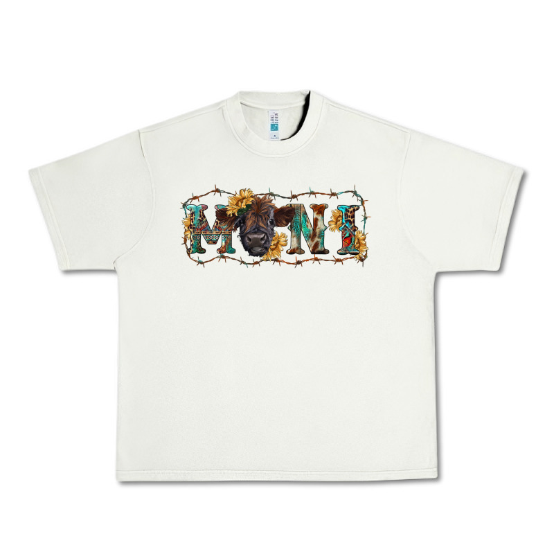 Western Mini Black Highland Calf Urban Heavy Tee by RanaPortraitStore | Teevron