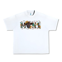 White Western mini black highland calf Urban Heavy Tee - RanaPortraitStore