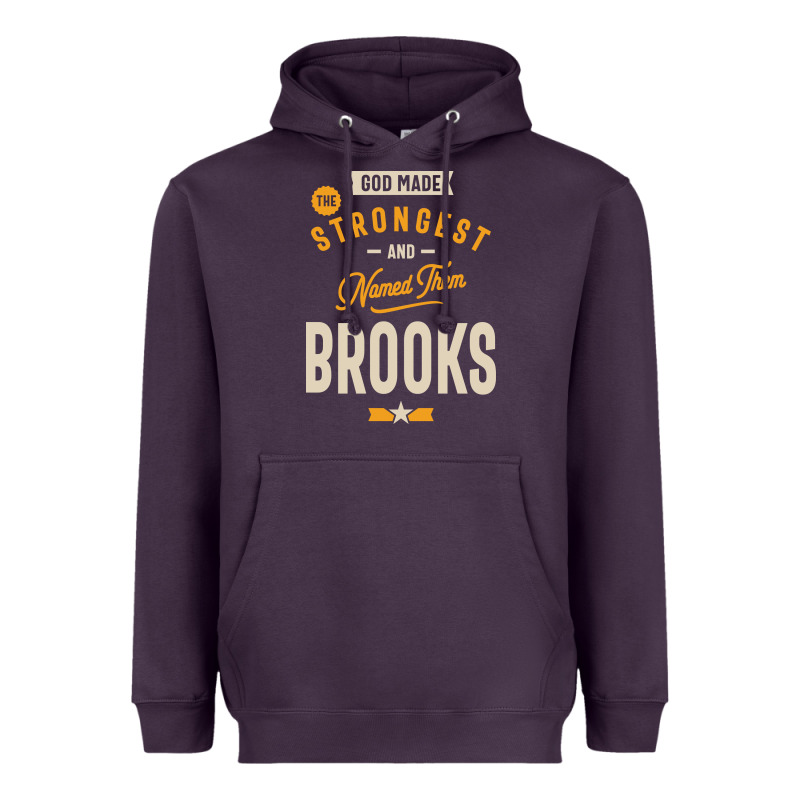 Brooks Personalized Name Birthday Gift Heavyweight Hoodie by artisFamous | Teevron